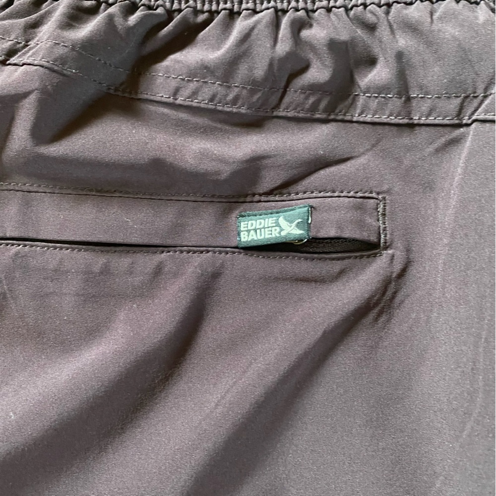 Eddie Bauer Fleece Lined Cargo Jogger Pants 12 Deep Purple Plum Gorpcore Hiking - Picture 10 of 10